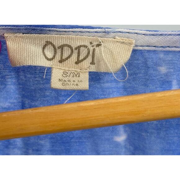 ODDY Flowy Tunic Blouse Tie Dye Small Medium Top Blouse - Picture 9 of 10